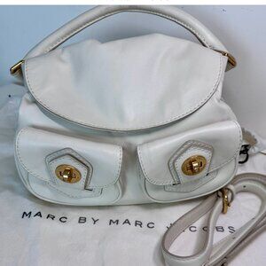 Marc By Marc Jacobs Cream Tote with Gold Accents